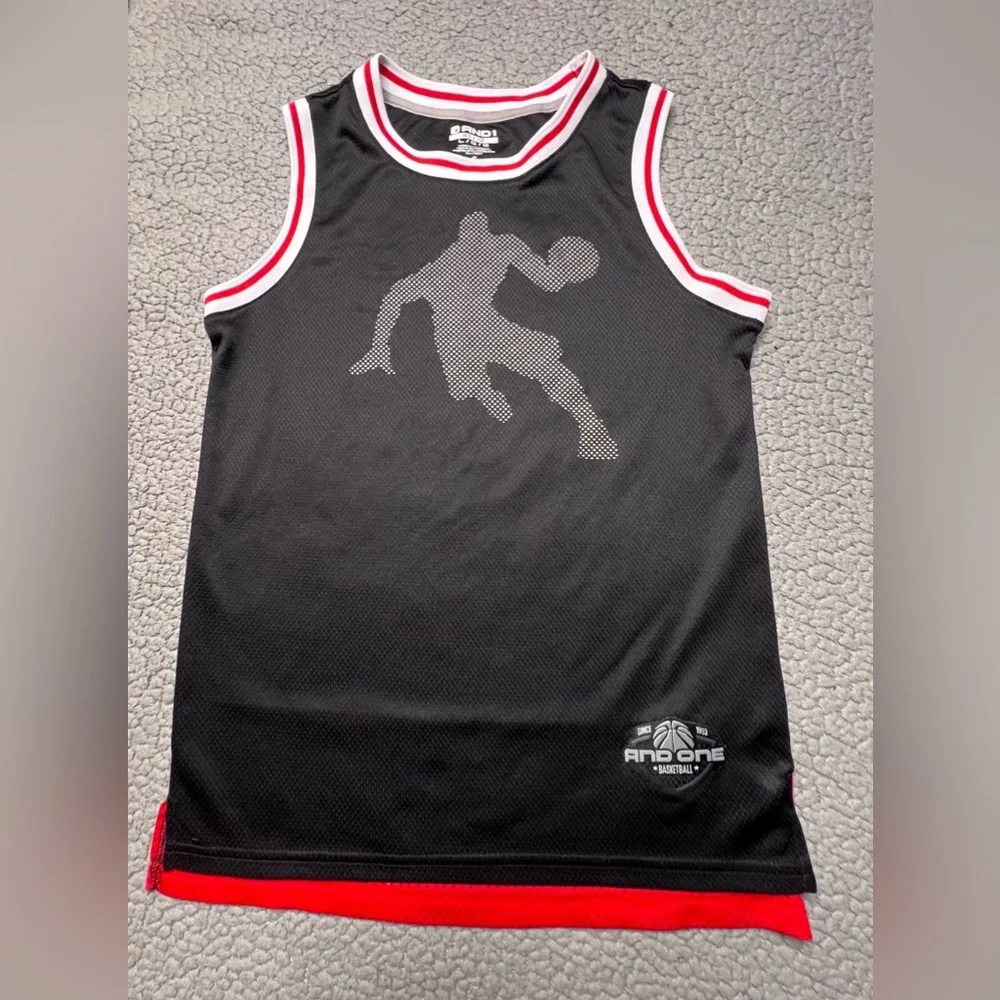 And 1 Polyester Mesh Basketball Jersey Big Boys Size Large 10/12 - Picture 2 of 10